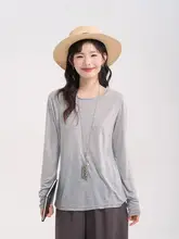 星空デザインの天絲製UVカット長袖Tシャツ【薄手・夏用】