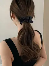 リボンデザインのヘアゴム【高級感あるヘアアクセサリー】