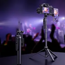 多機能スマートフォンスタンド【360度回転・三脚ポータブル撮影用・手持ちカメラ対応】