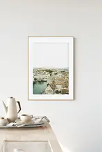 小清新デザインの三連壁掛けアート【緑の風景・リビング・バスルーム用・装飾画】（セットアップ対応）