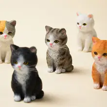 かわいいミニ猫デスクトップディスプレイ【樹脂製・カートゥーンデザイン】
