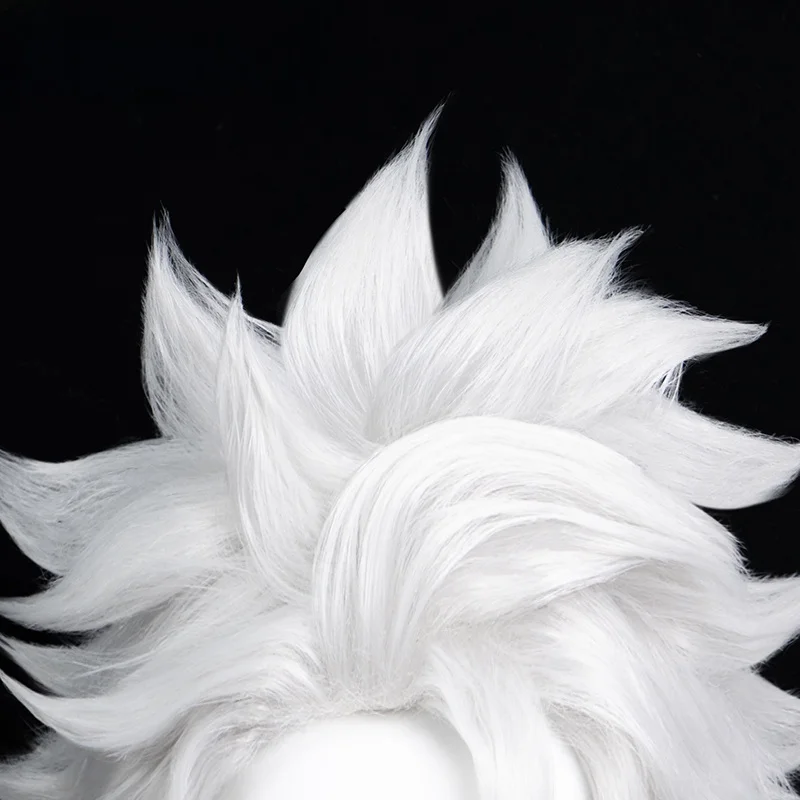 死神 日番谷冬 獅郎 コスプレウィッグ 白色反り上がりスタイル：鬼滅の刃 キャラクター一覧にふさわしい高精度再現