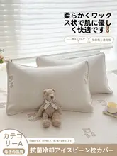 極上の柔らかさの夏用アイスシルク枕カバー【ひんやり感・洗面器対応】（セットアップ対応）