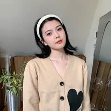 高級感あるスポンジ素材のヘアバンド【秋冬用・高トップ・女性用】