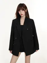 テーラードジャケット レディース ブラック オーバーサイズ おしゃれ カジュアル きれいめ 上品