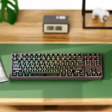 レザー風PBT製透光メカニカルキーボードキーキャップ【側面刻印・対応サイズ多様】