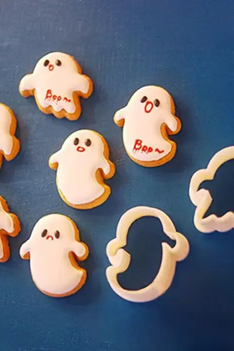 ハロウィン クッキー型 キャラクター おばけ 立体 3Dプリント 手押し 家庭用 製菓道具 饅頭 生地
