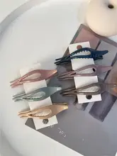 モランディカラーのバンスクリップ【韓国製・デザイン性の高いプラスチック製・彩色ダッククリップ】