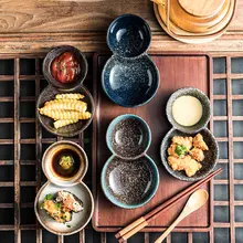 レトロ和風小鉢【火鍋用・調味料・寿司盛り付け・親子丼スタイル】