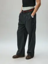ヴィンテージストライプのストレートパンツ【シンプルデザイン・フォーマル用】