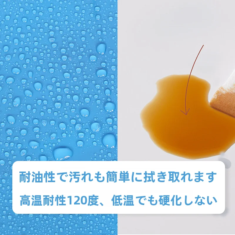 耐久性のあるTPU製エプロン【防水・防油・耐酸・厨房用】