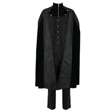 ゴシック風ロングコート【男性用・ハロウィン・吸血鬼デザイン・パンプキンコスチューム】（セットアップ対応）
