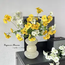 韓国風カラフルな長枝のサクラの造花ブーケ【インテリア装飾・ウェディング用・アートフラワー】