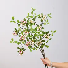 春の島の花のフェイクグリーン【装飾用・リビングや寝室のデスクに最適・ソフトアレンジ】