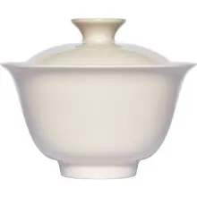 手作りの功夫茶具 小型蓋碗【古風デザイン・家庭用・景徳鎮製】