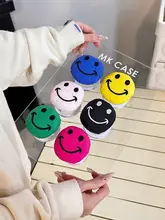 充填された笑顔デザインのマグネット式スマホスタンド【吸着式・伸縮・回転対応】