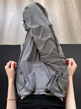 グレーのワークパンツ【夏用・薄手・ハイウエスト・ワイドレッグ・アメリカンレトロスタイル・速乾】