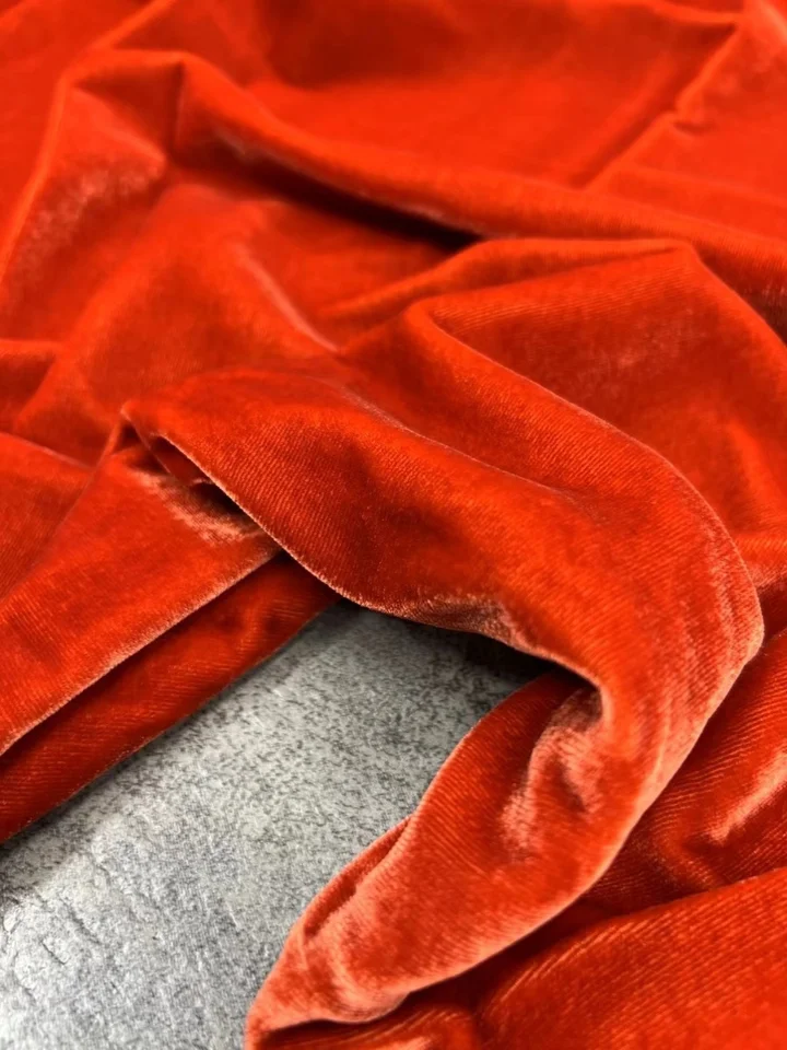 春秋用無地エラスティックシルクジョーロン生地【高級ドレス用】
