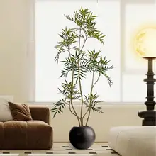 高級なインテリアに最適！中古風の落ち着いた色合いの大きな観葉植物【リアルな造形・インドア用】