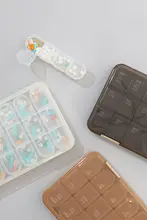 大容量薬剤分装ケース【7日間・携帯用・服用リマインダー付き】