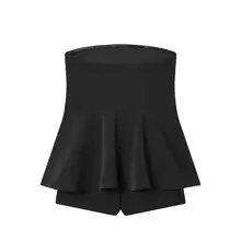 デザイン性のあるスカート風ビスチェ型オールインワンショートパンツ【春用・女性用】