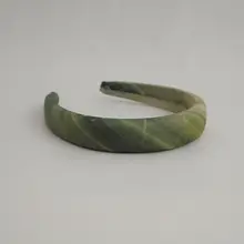 新中式デザインの緑の高いヘッドバンド【スポンジ製】