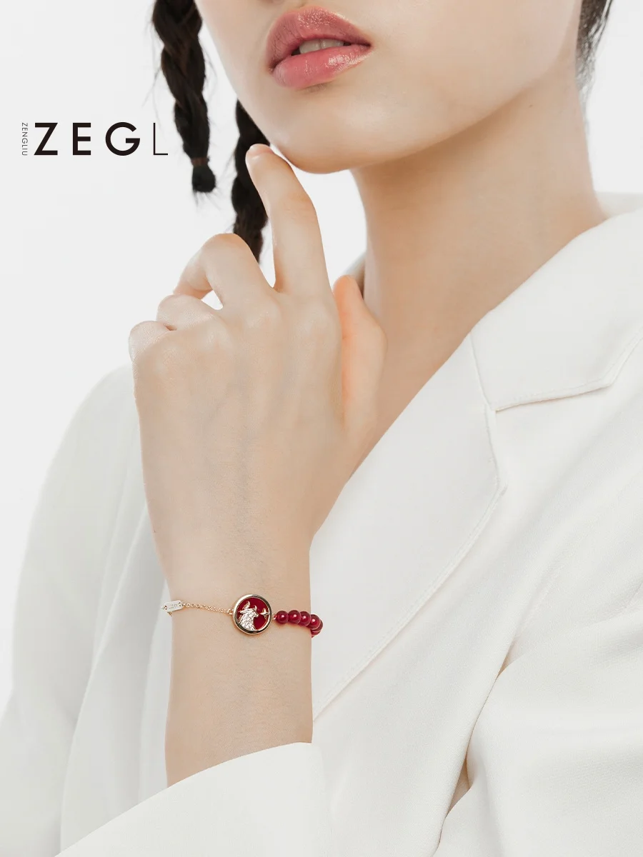 しし座のラッキーカラーは赤？ZEGL 925シルバー製赤瑪瑙ブレスレットの実際の効果と背景