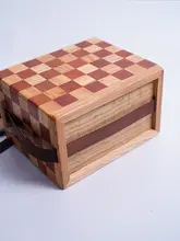 ミニ浮き釣り用ツールボックス【天然木製・金丝楠使用・手作り】