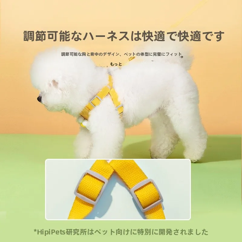 hipidog 中小型犬用胸部ハーネスつきリード：かわいいデザインと通気性を兼ね備えた実用性を検証