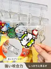 透明防塵の壁掛け収納袋【吸盤付き・ブロック作品のディスプレイラック】