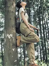アウトドア速乾パンツ【エラスティック・登山用・カジュアルスタイル・女性用】（セットアップ対応）