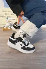 スニーカー レディース 裏起毛 あたたかい 着回し 通学 秋冬