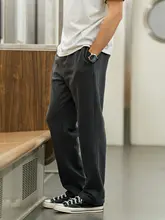 快適な着心地のカジュアルなストレートパンツ【コットンブレンド・一穿きで魅力的】