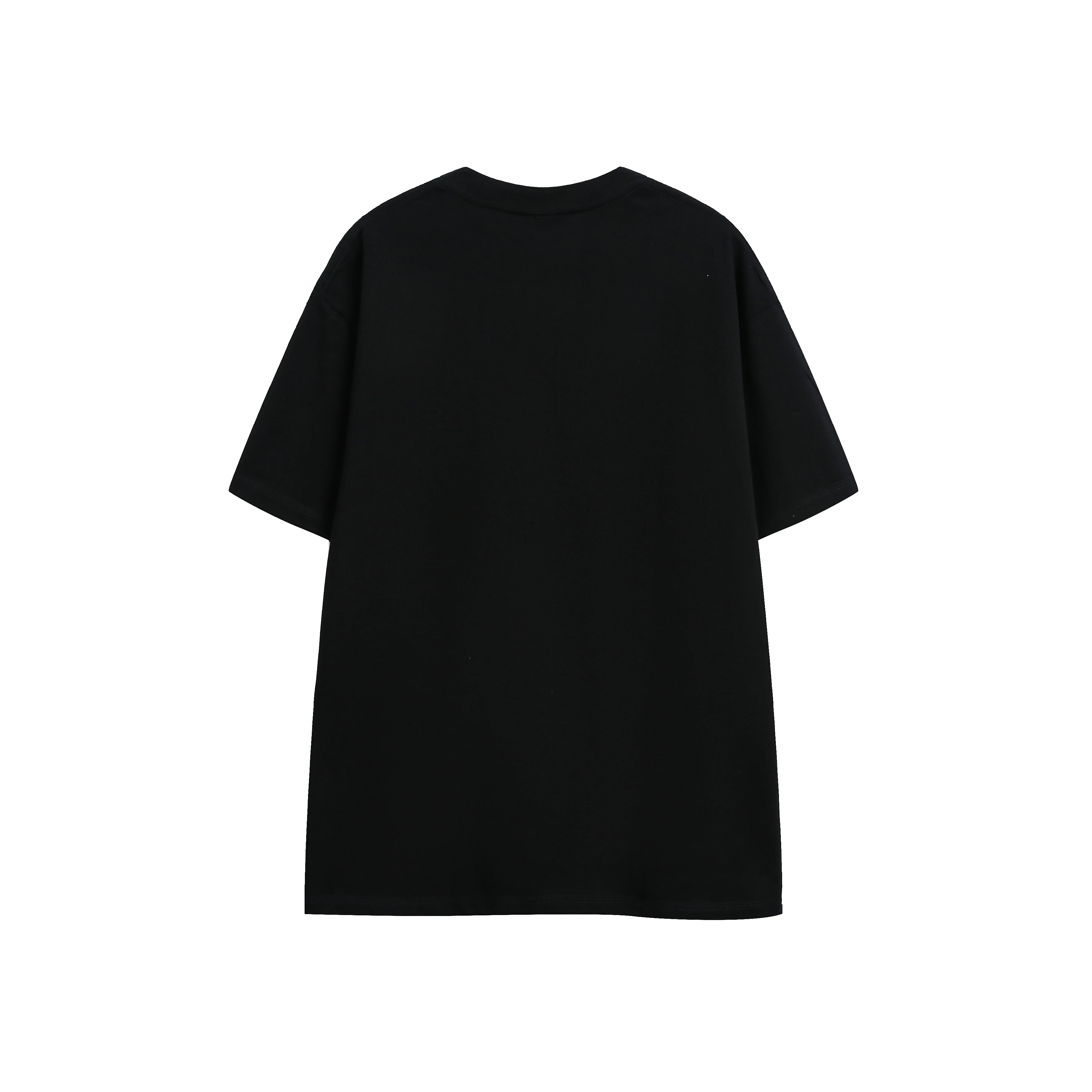 デザイン性のあるラウンドネック Tシャツ ベージュ：ユニセックス・純棉・通気性を重視したカジュアル ウェア