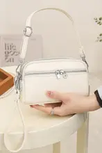 多層ポケット付きショルダーバッグ【軽量・高級感・実用的】
