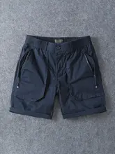 コットン製 メンズカーゴショートパンツ【夏用・ストレート・伸縮性・多ポケット・フィット】（セットアップ対応）