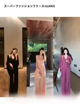 薄手のサマーニットカーディガン／タンクトップ／ロングパンツ【気質デザイン・セットアップ対応】