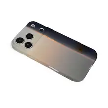 現代アート風デザインの二合一スマホケース【夕日モチーフ・iPhone対応】
