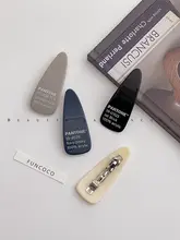 バネクリップ 前髪クリップ ヘアアクセサリー レターデザイン 「mona」