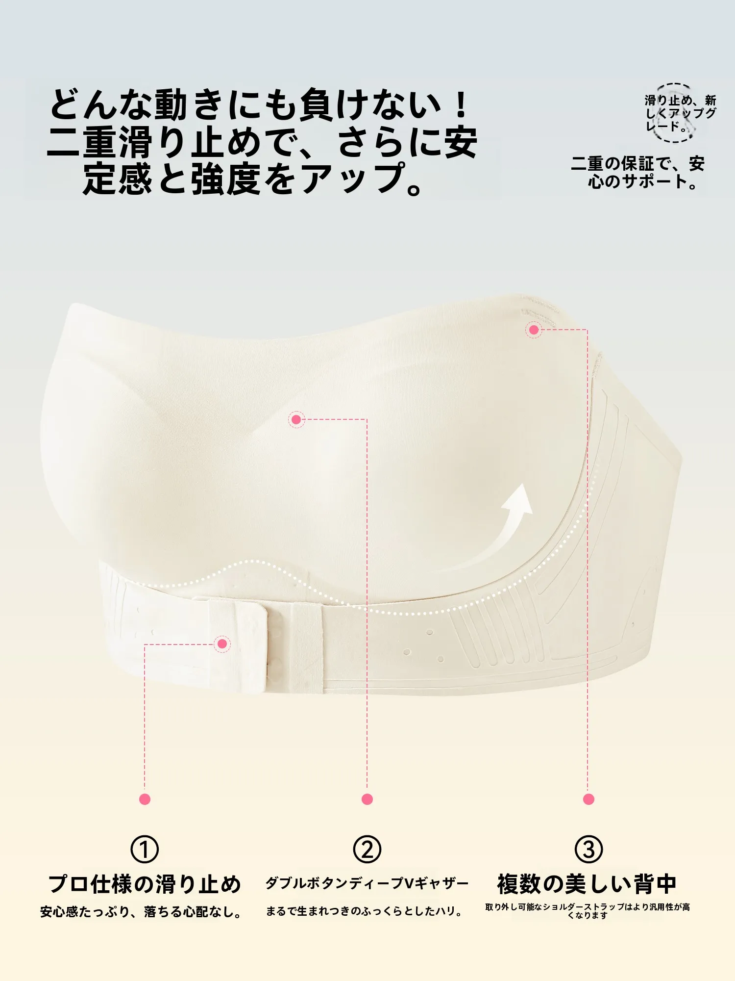 ブラジャー替え時、後ろ姿に自信をもたらすには？