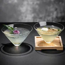 中式 茶酒杯【功夫茶・カクテル用・マルティーニグラス・透過ガラス】