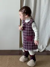 秋冬用の子供向けドレス【加厚・バックレス・プリンセススタイル】（セットアップ対応）