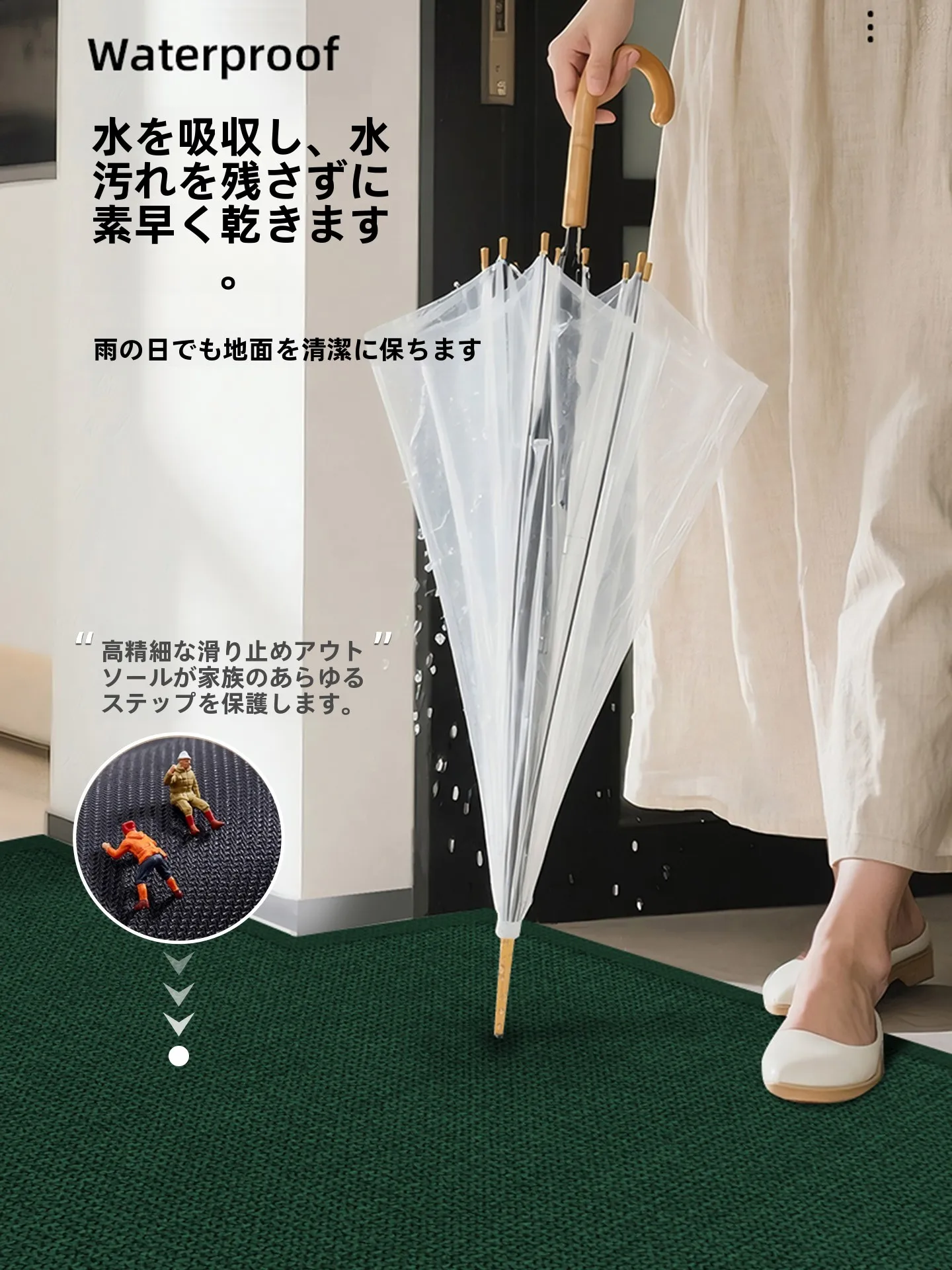 室内用玄関マット：抗汚れ・滑り止め・高級感デザインの実用性と適用シーン