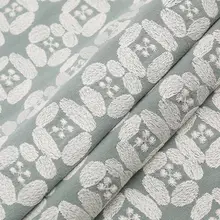 刺繍デザインの布製ノートカバー【円形模様・手作り・多用途】