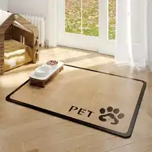 ペット用防水食事マット【滑り止め・吸水・猫犬兼用】