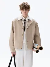 ツートンカラー デニムジャケット【クラシックなスタイル・カジュアル男性用】（セットアップ対応）