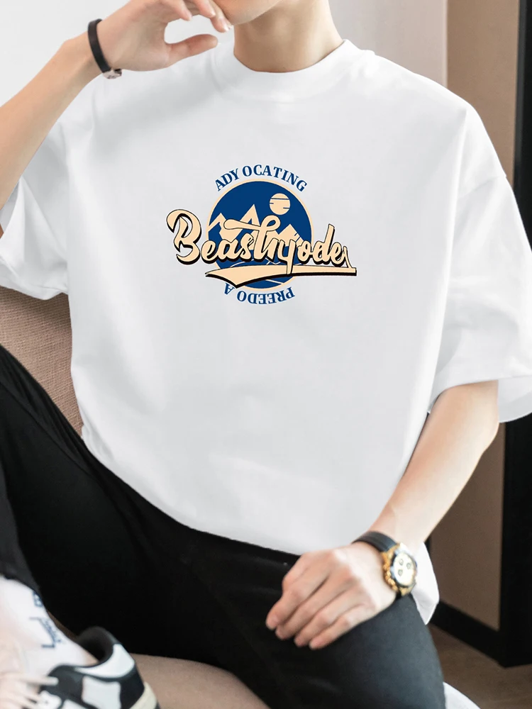 40代男性向けtシャツプレゼント：視客のアメリカンスタイル短袖Tシャツ