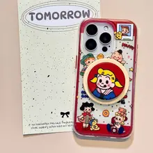 磁吸式スマホケース【可愛いデザイン・男女兼用・柔らか素材】