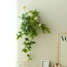 リアルな造花 壁掛けデコレーション【リビング・ダイニング用・インテリアアクセサリー】