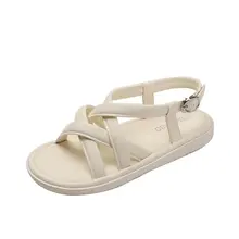 極上の柔らかさ！フラットローマンサンダル【デザイン・夏用・ビーチ用】